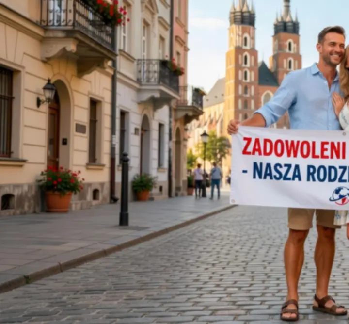 Zadowoleni klienci na wakacjach z widokiem na morze